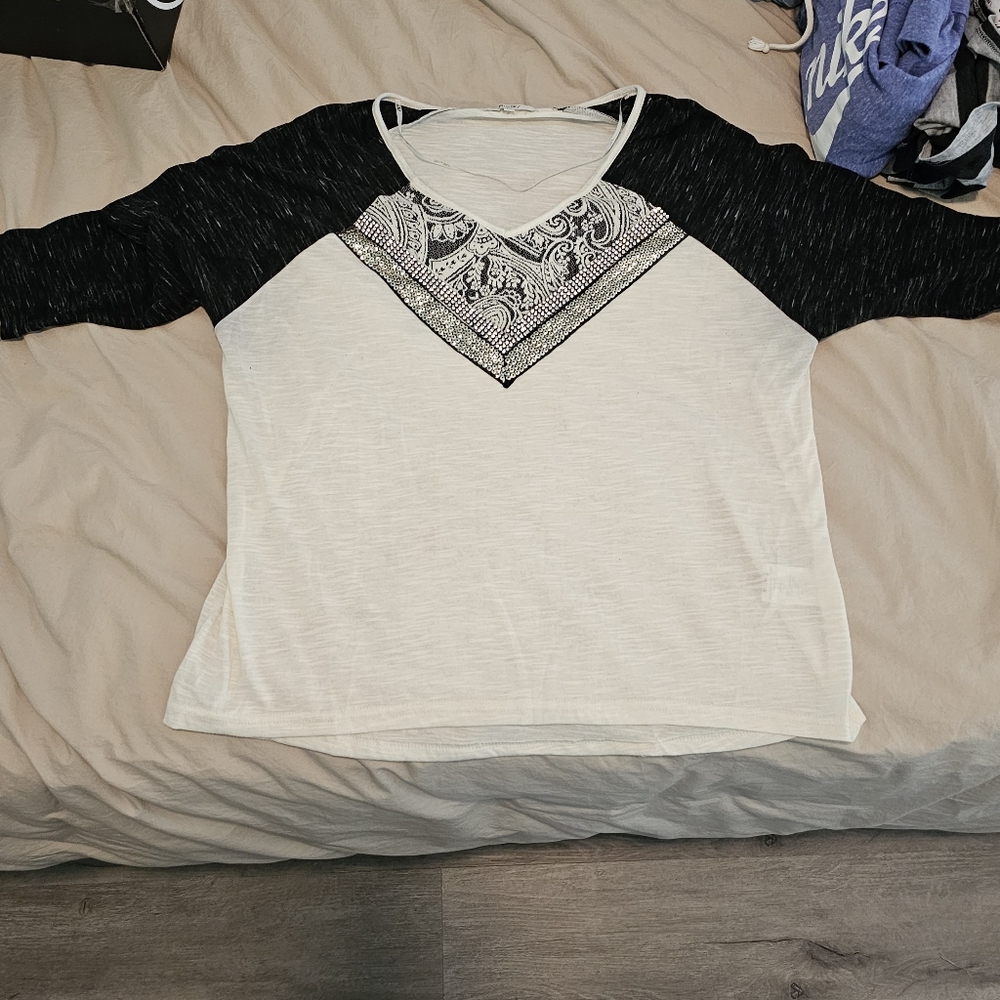Miss me 3/4 sleeve tee